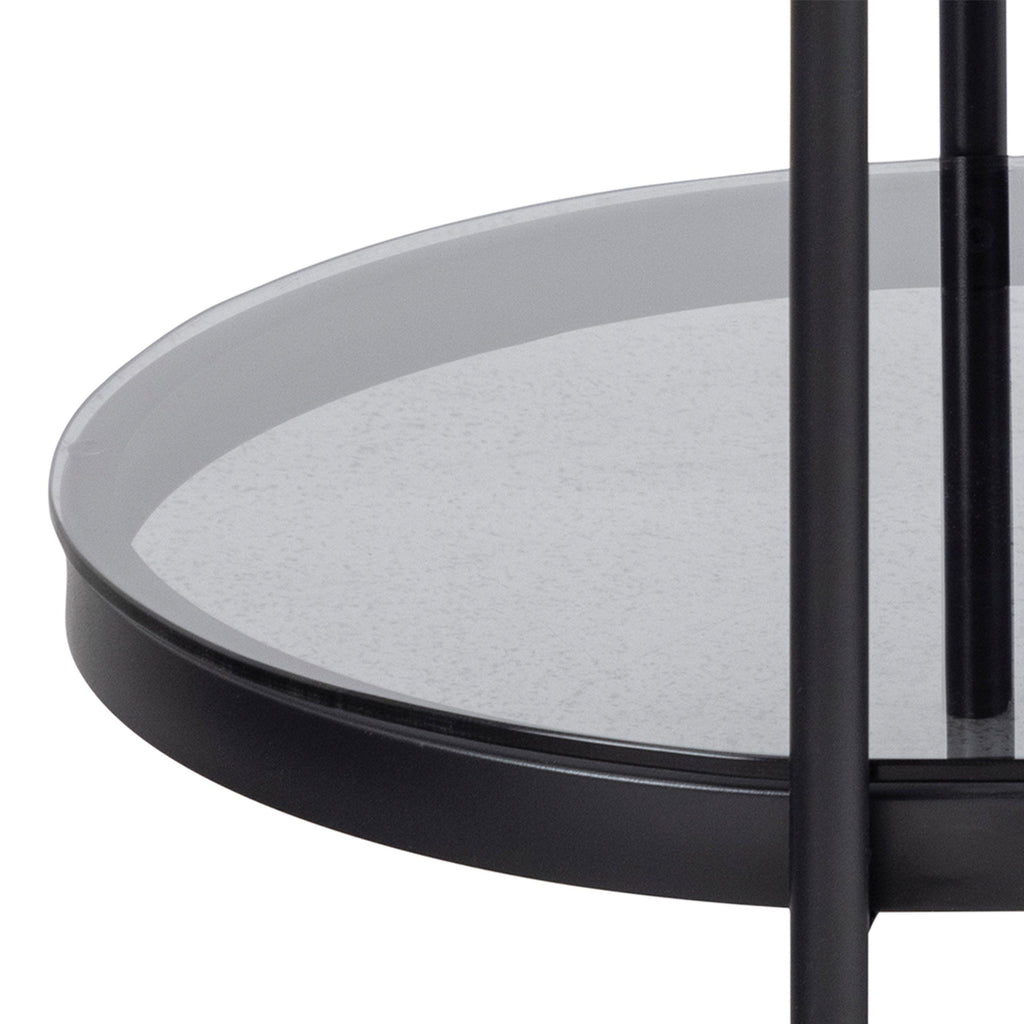 Bayonne Oval Coffee Table with Smoked Glass Top - image 10