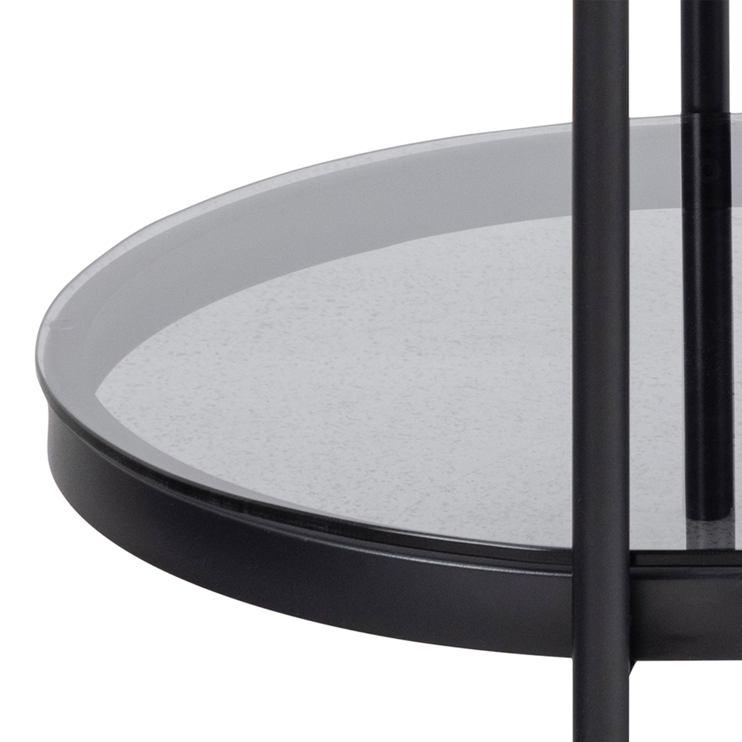 Bayonne Oval Coffee Table with Smoked Glass Top - image 10