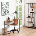 Seaford Office Desk in Black & Oak - image 4