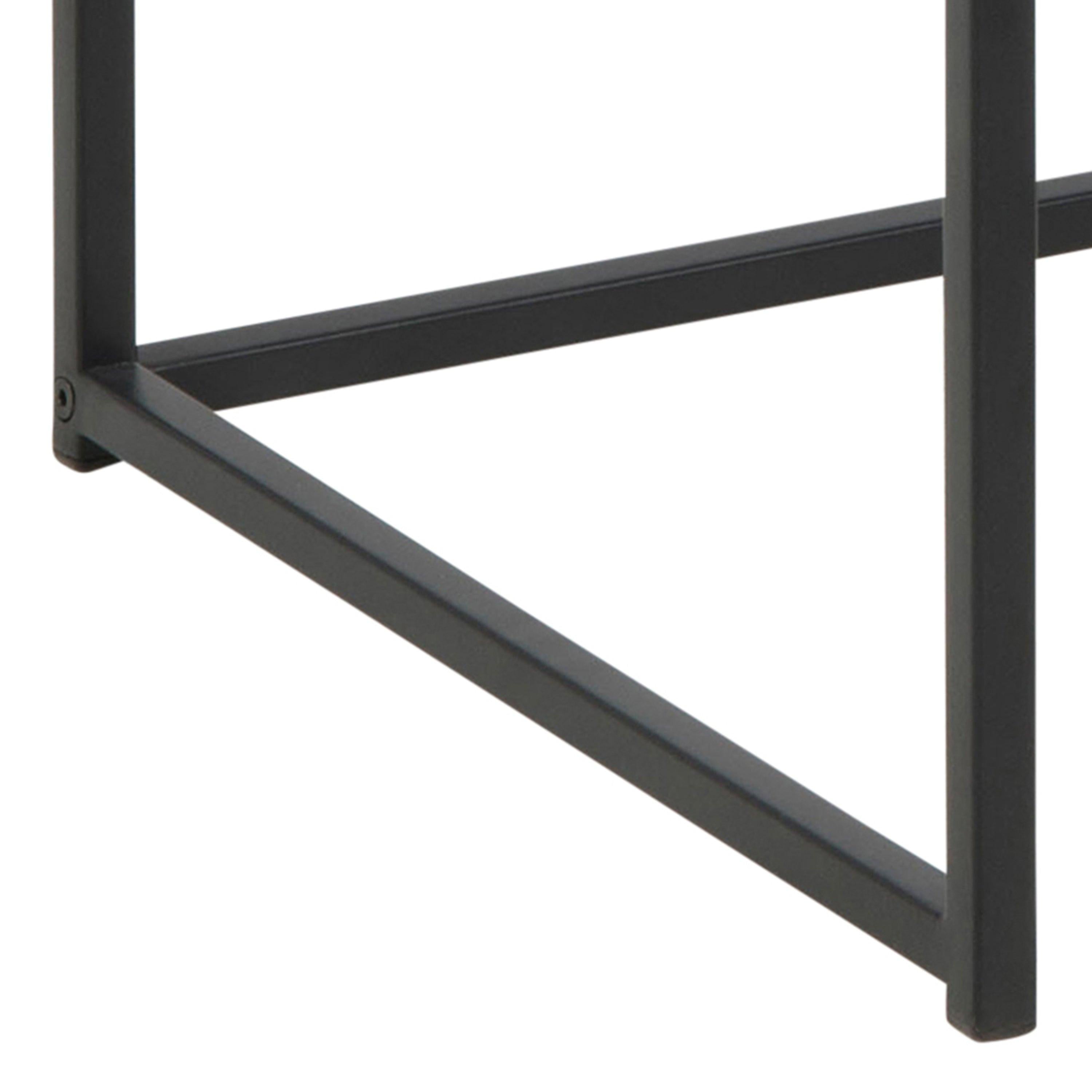 Seaford Office Desk in Black & Oak - image 7