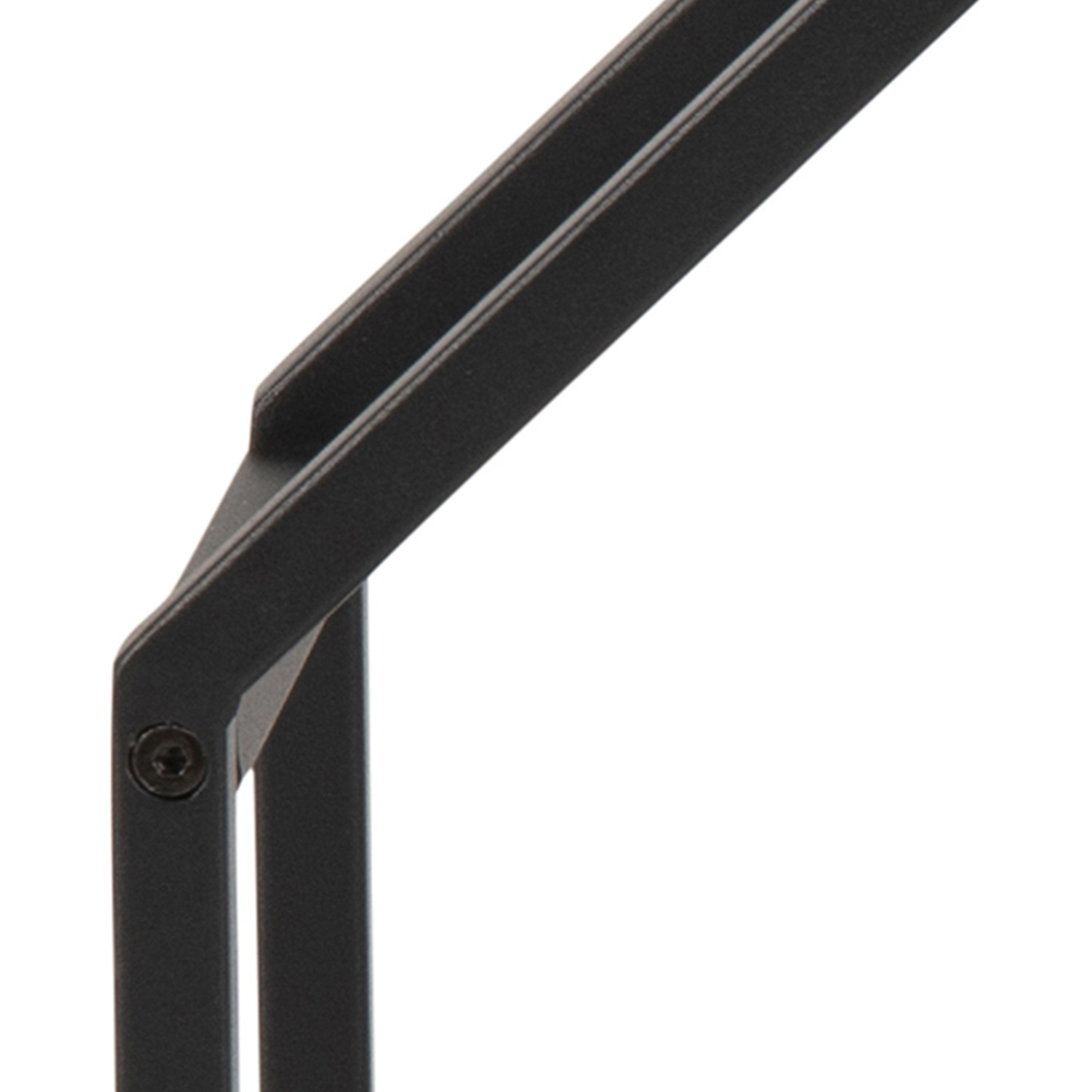 Seaford Octagonal Metal Wall Shelf in Black & Oak - image 4