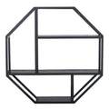 Seaford Octagonal Metal Wall Shelf in Black - image 2