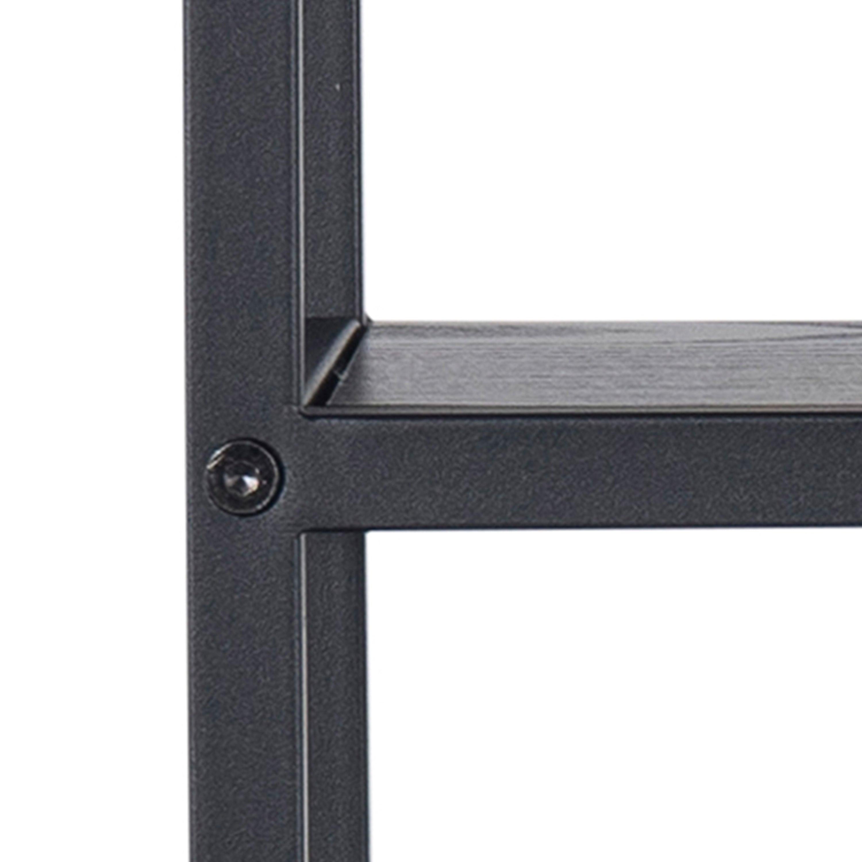 Seaford Octagonal Metal Wall Shelf in Black - image 6