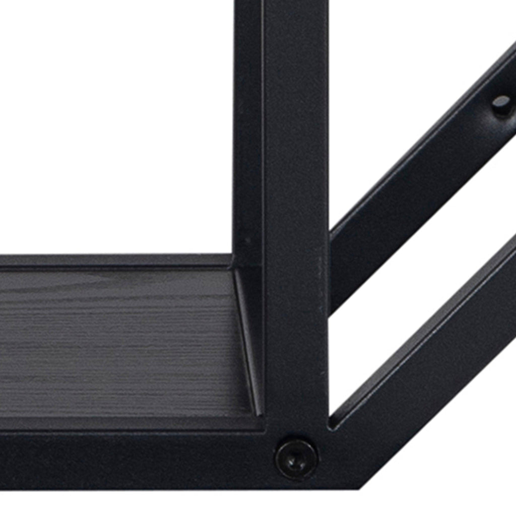 Seaford Octagonal Metal Wall Shelf in Black - image 7