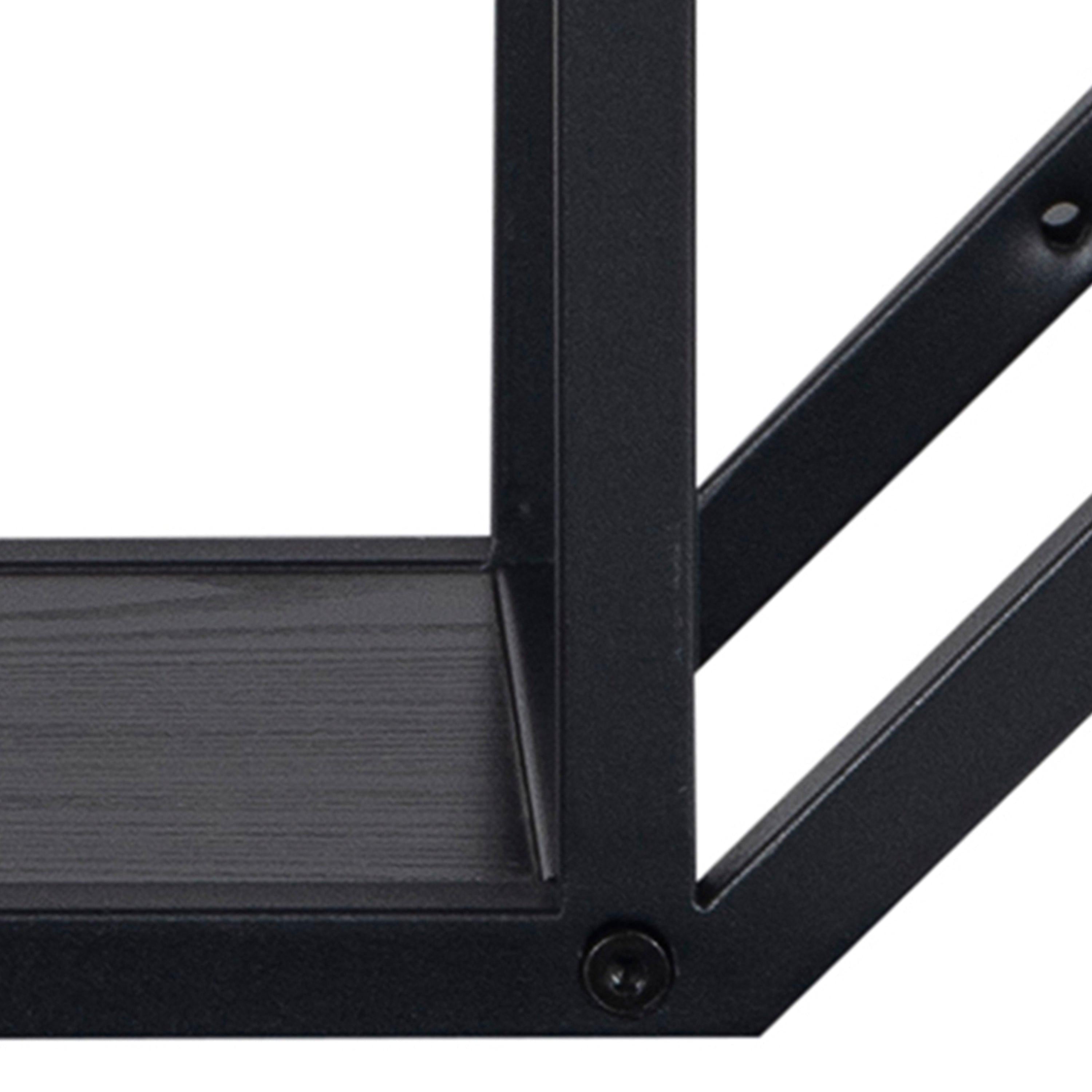 Seaford Octagonal Metal Wall Shelf in Black - image 7