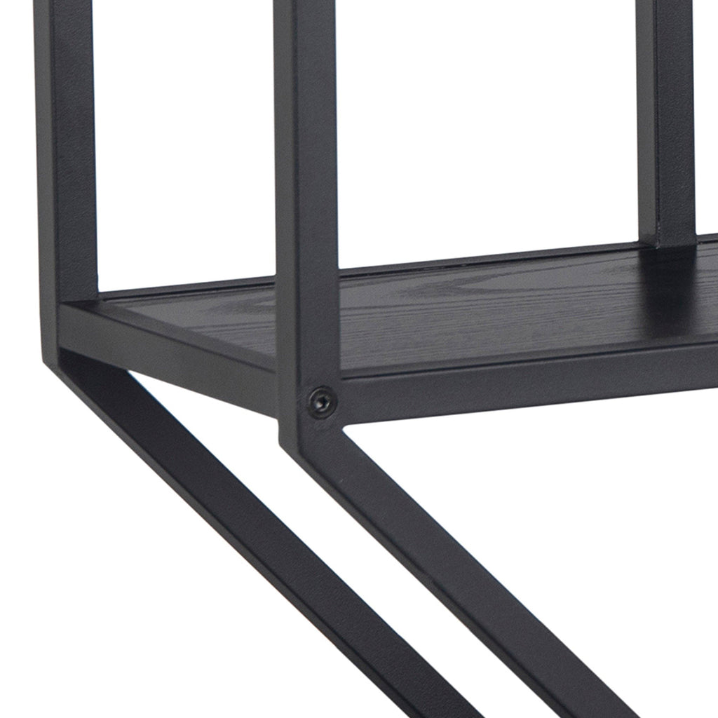 Seaford Octagonal Metal Wall Shelf in Black - image 8