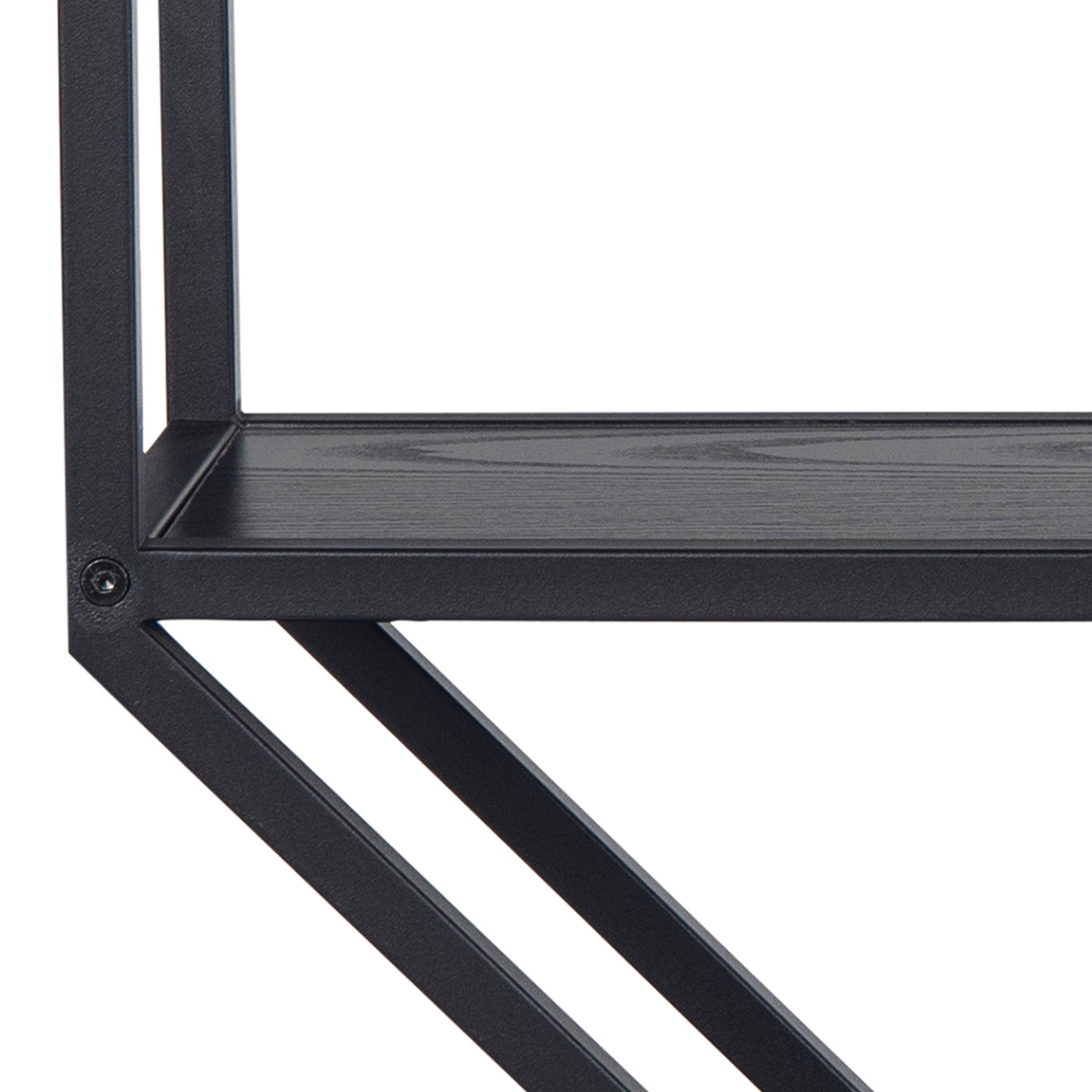Seaford Octagonal Metal Wall Shelf in Black - image 9