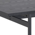 Angus Dining Table in Black 200x90cm includes 4 Carrie Swivel Dining Chairs in Sand - image 4