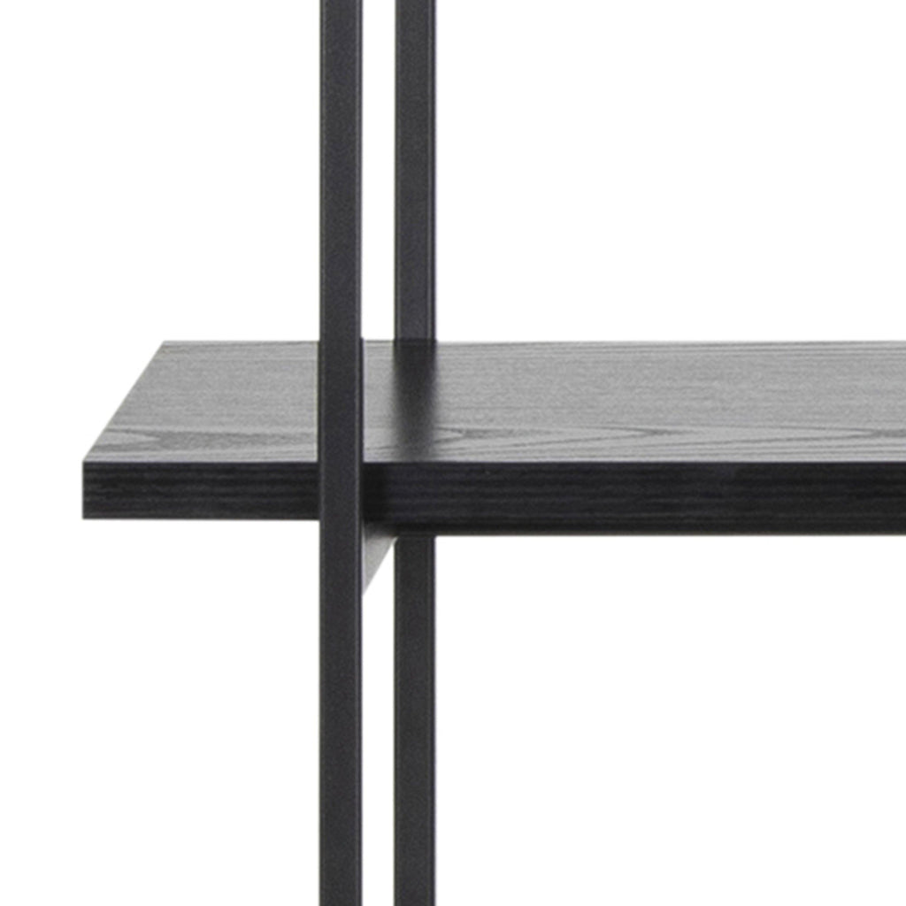 Angus Bookcase with 5 Shelves in Black - image 9