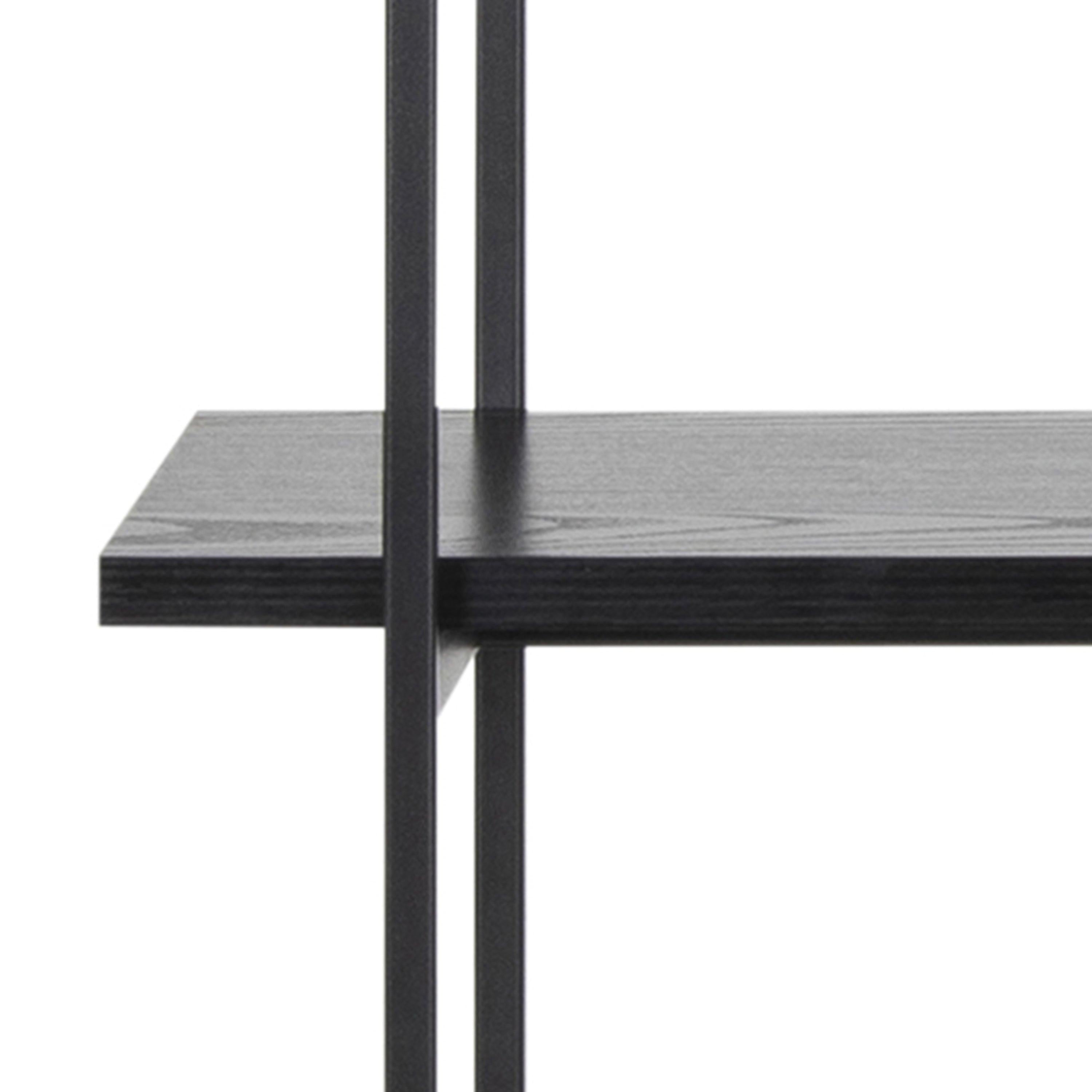 Angus Bookcase with 5 Shelves in Black - image 9