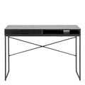 Seaford 1 Drawer Office Desk in Ash Black - image 2