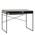 Seaford 1 Drawer Office Desk in Ash Black - image 4