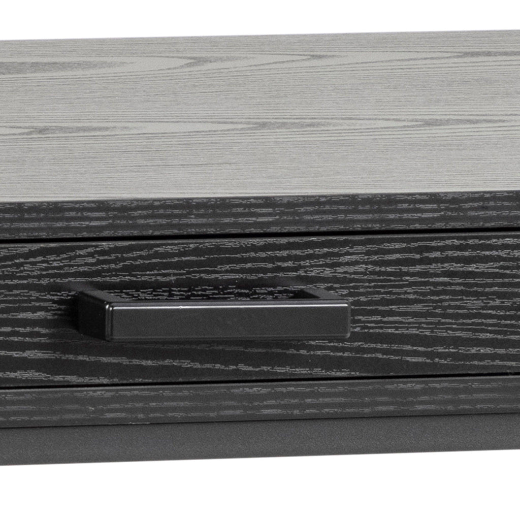 Seaford 1 Drawer Office Desk in Ash Black - image 8