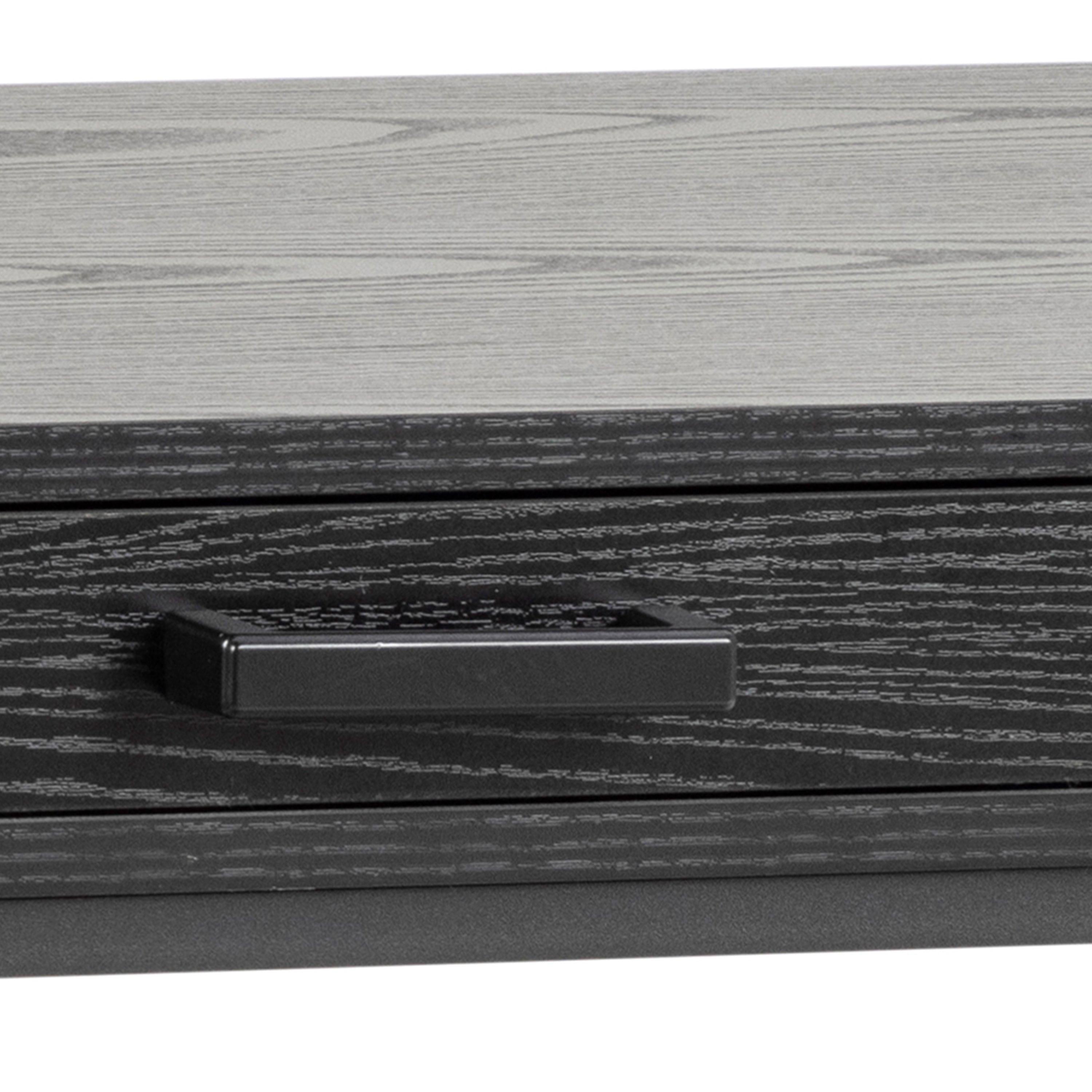 Seaford 1 Drawer Office Desk in Ash Black - image 8