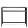 Newcastle Console Table with Open Shelf in Matt Black - image 2