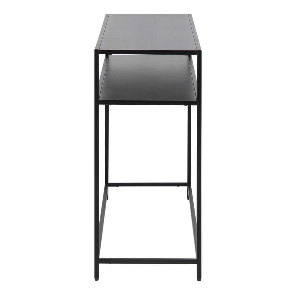 Newcastle Console Table with Open Shelf in Matt Black - image 3