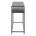 Newcastle Console Table with Open Shelf in Matt Black - image 3