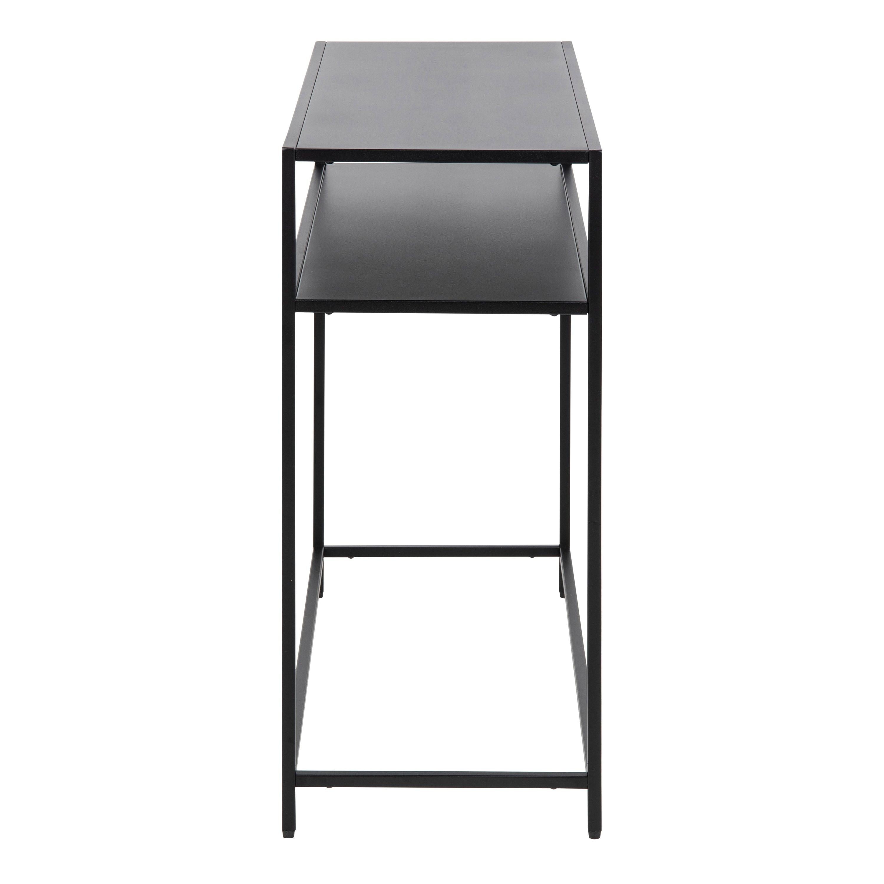 Newcastle Console Table with Open Shelf in Matt Black - image 3