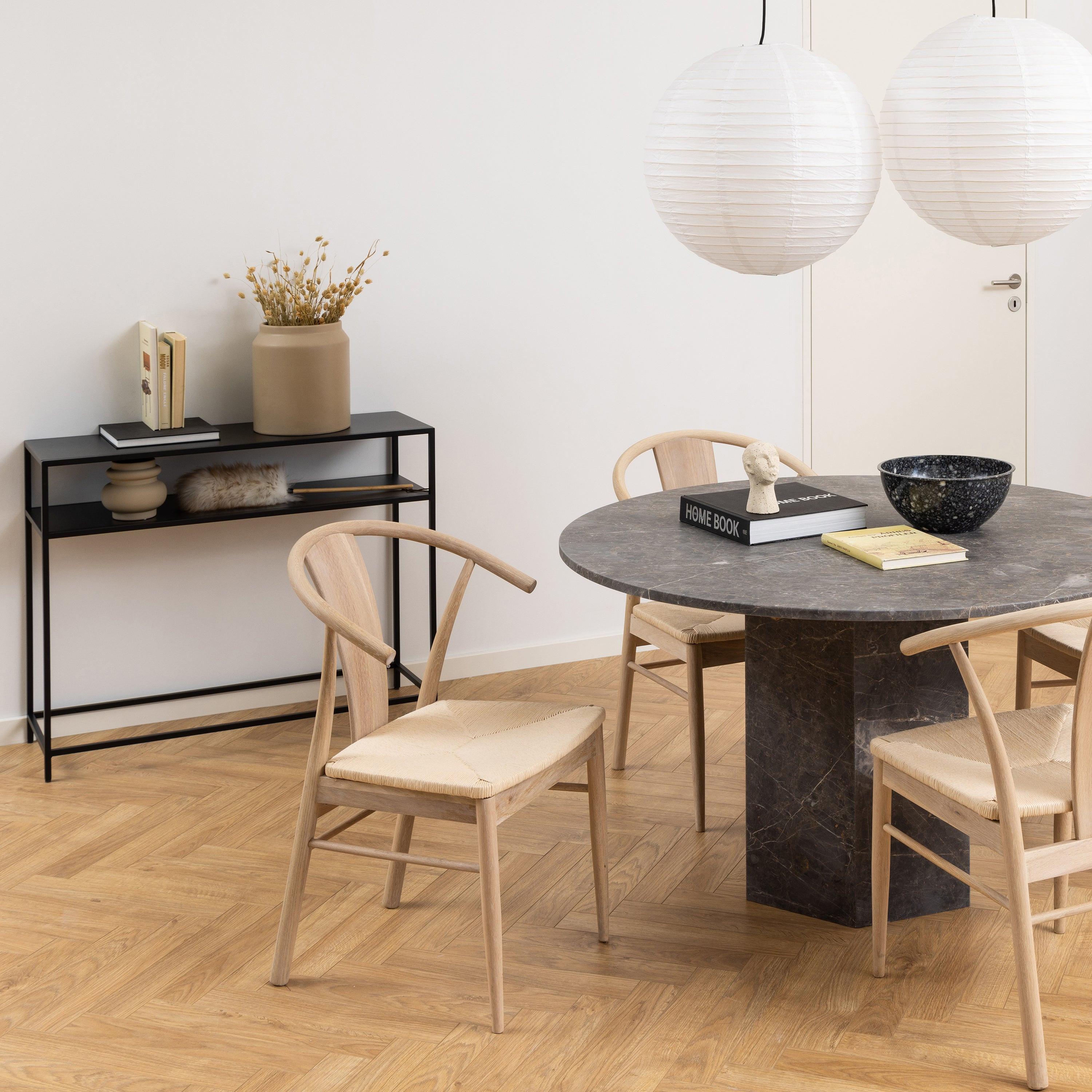 Newcastle Console Table with Open Shelf in Matt Black - image 4