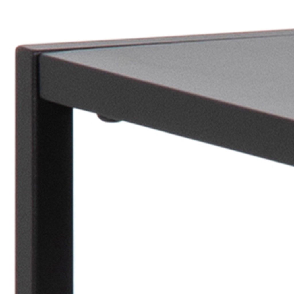 Newcastle Console Table with Open Shelf in Matt Black - image 7