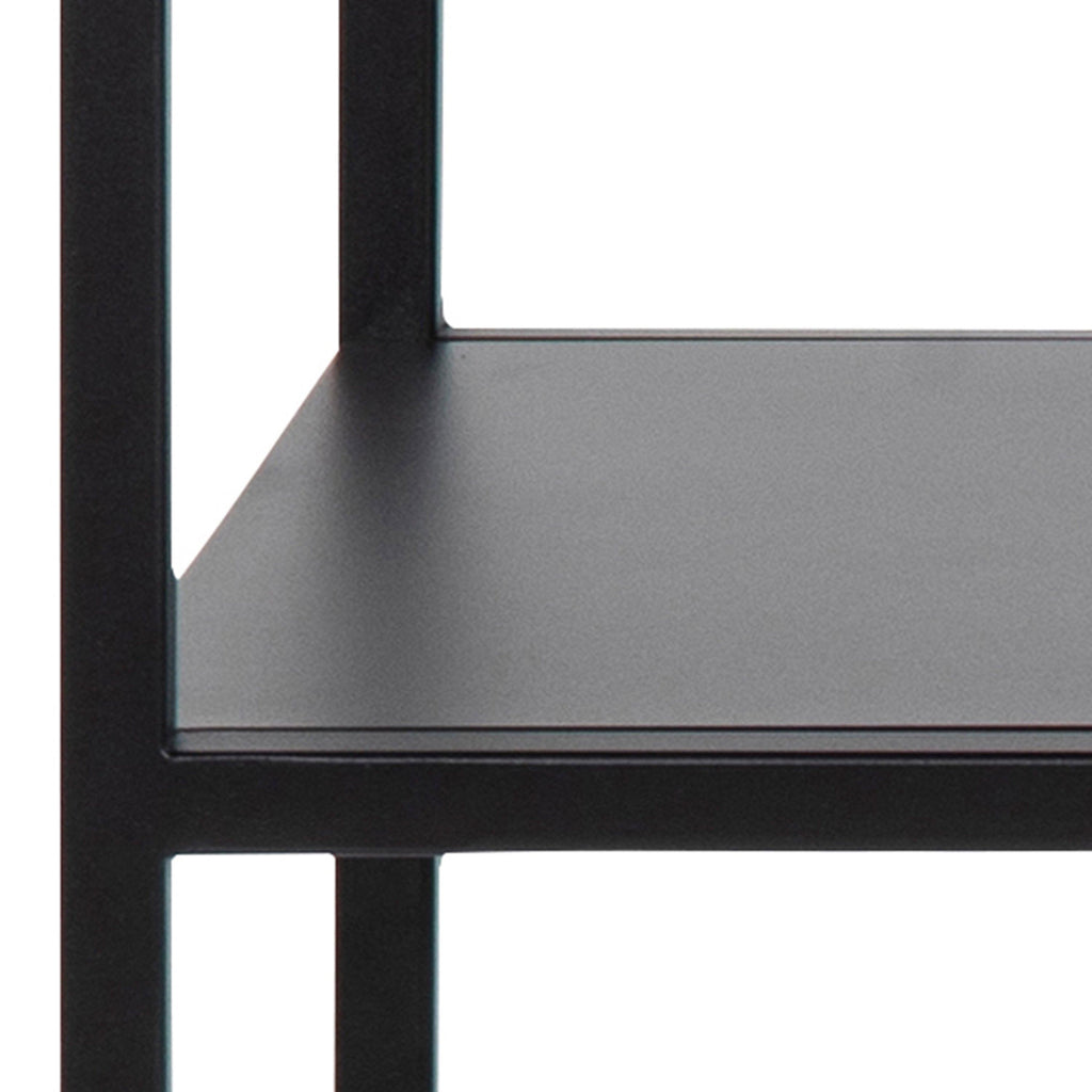 Newcastle Console Table with Open Shelf in Matt Black - image 8