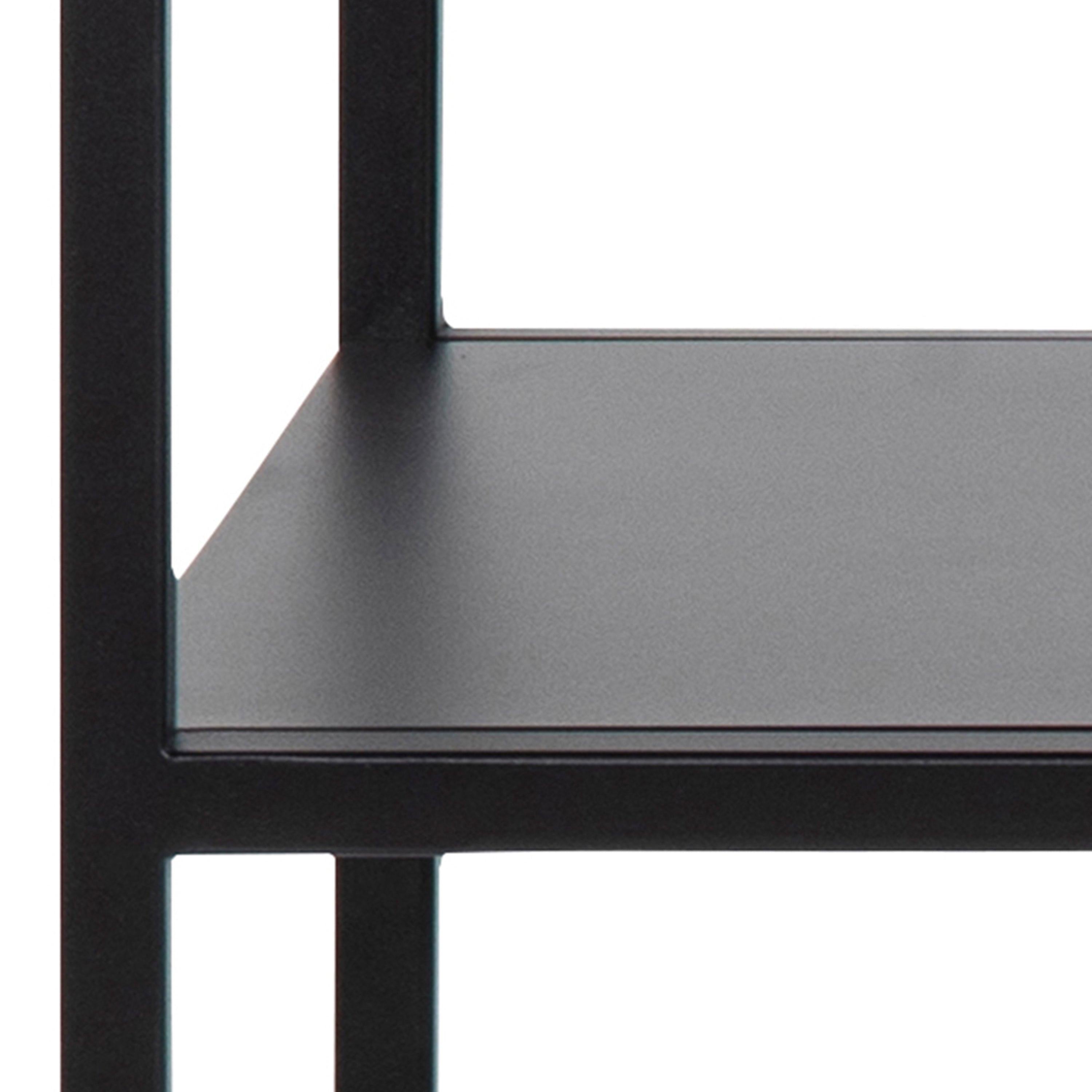 Newcastle Console Table with Open Shelf in Matt Black - image 8