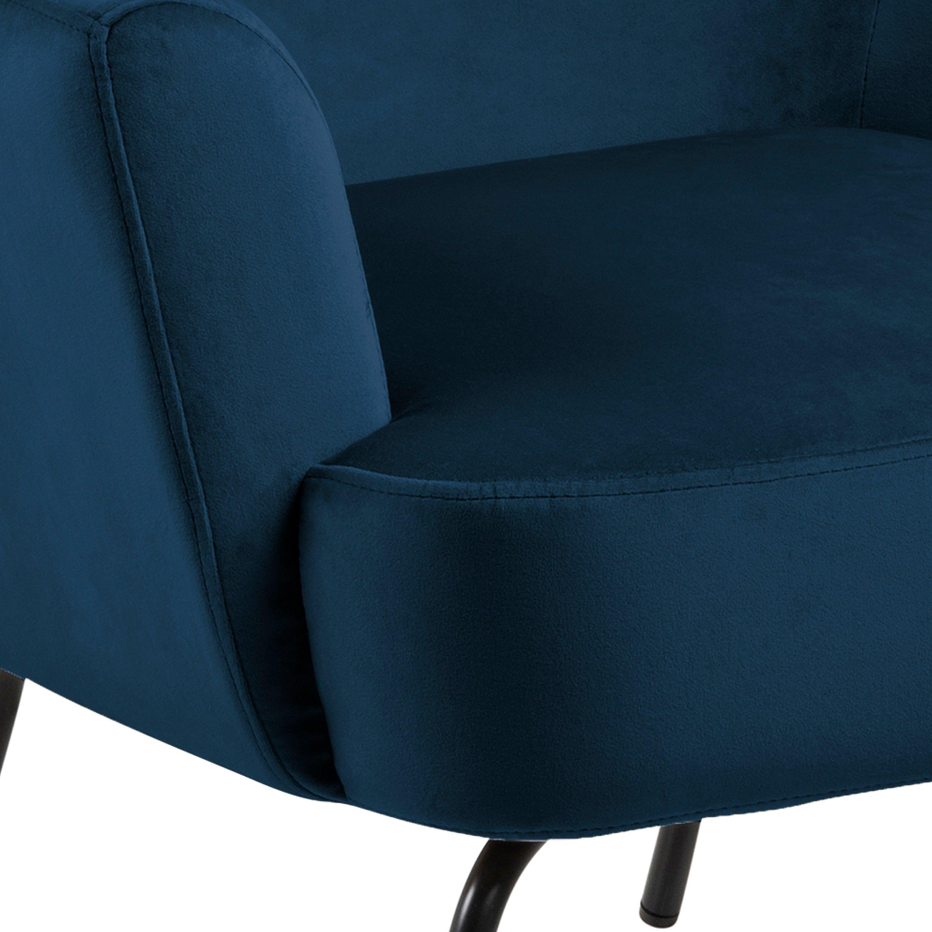 Melissa Lounge Chair in Navy Blue - image 8