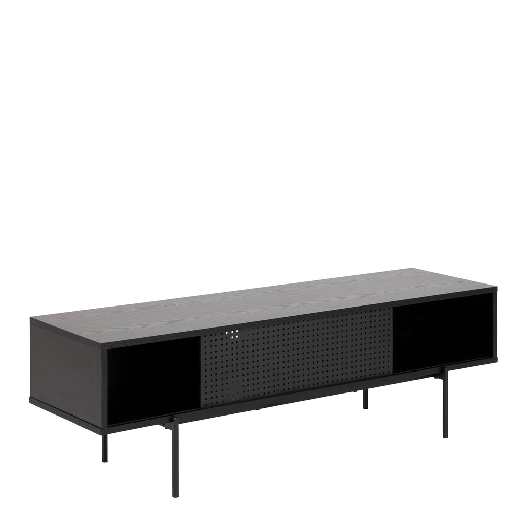 Angus TV Unit with 1 Sliding Door in Black - image 4
