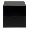 Joliet 1 Drawer Wallmounted Bedside Table in Matt Black - image 2