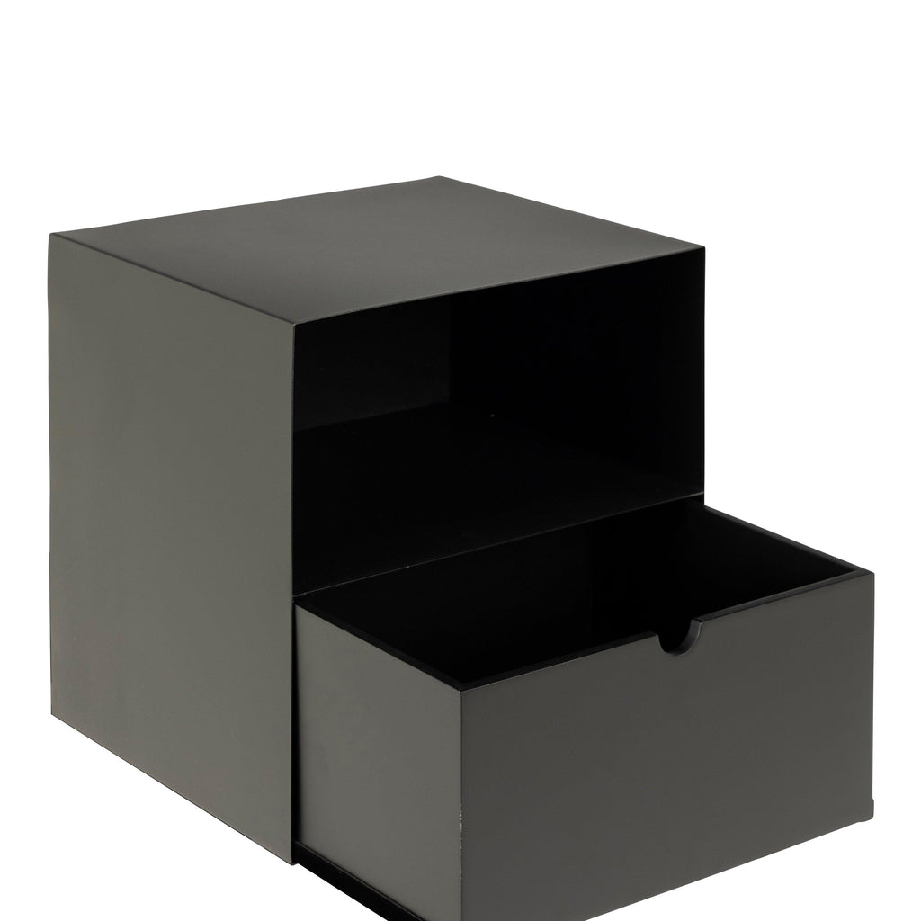 Joliet 1 Drawer Wallmounted Bedside Table in Matt Black - image 3