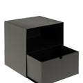 Joliet 1 Drawer Wallmounted Bedside Table in Matt Black - image 3