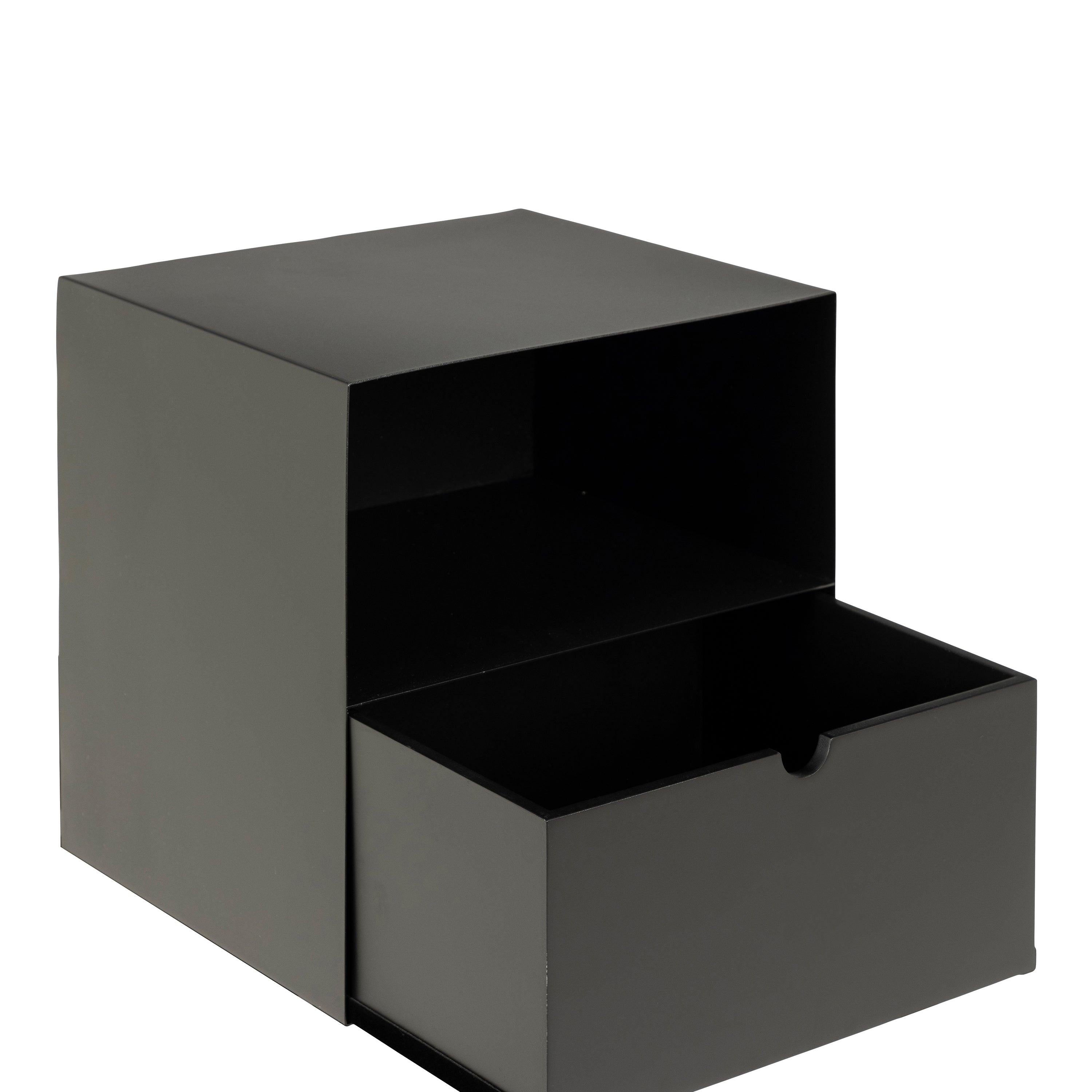 Joliet 1 Drawer Wallmounted Bedside Table in Matt Black - image 3