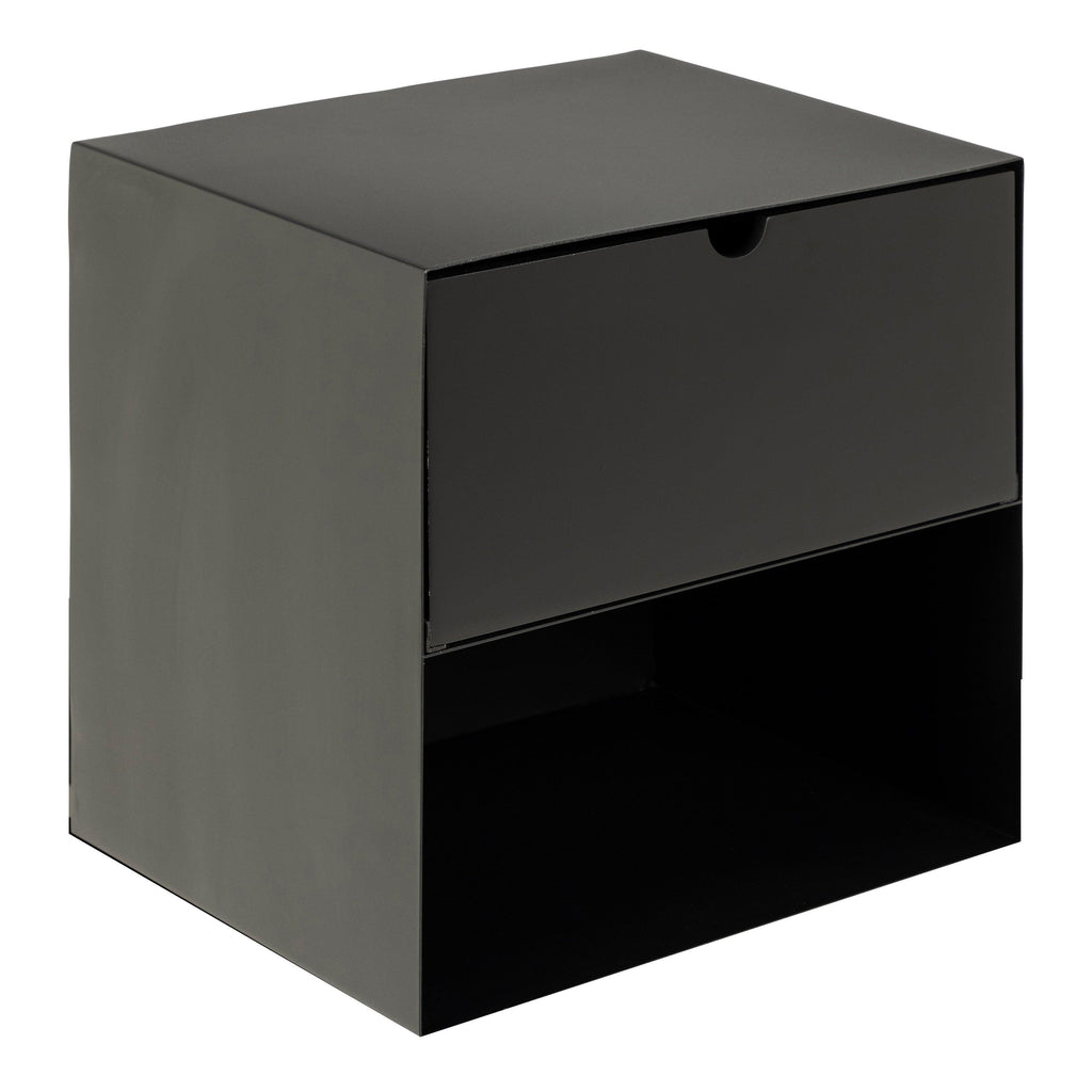 Joliet 1 Drawer Wallmounted Bedside Table in Matt Black - image 4