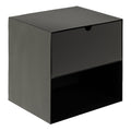 Joliet 1 Drawer Wallmounted Bedside Table in Matt Black - image 4