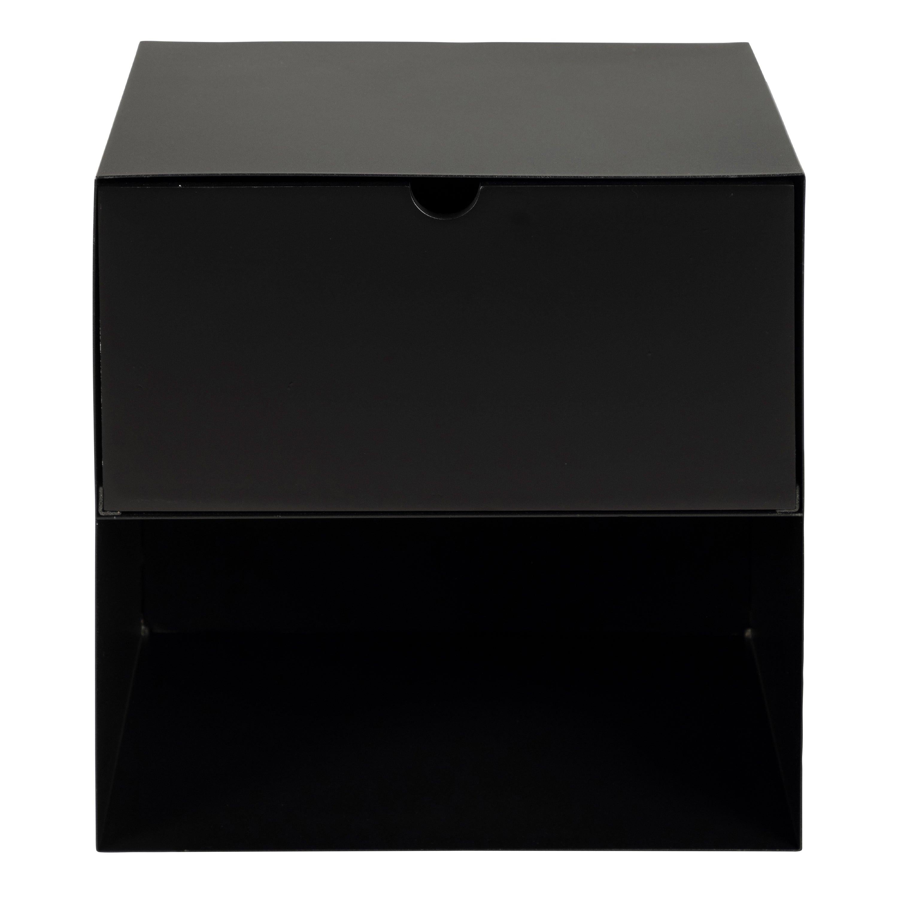 Joliet 1 Drawer Wallmounted Bedside Table in Matt Black - image 5