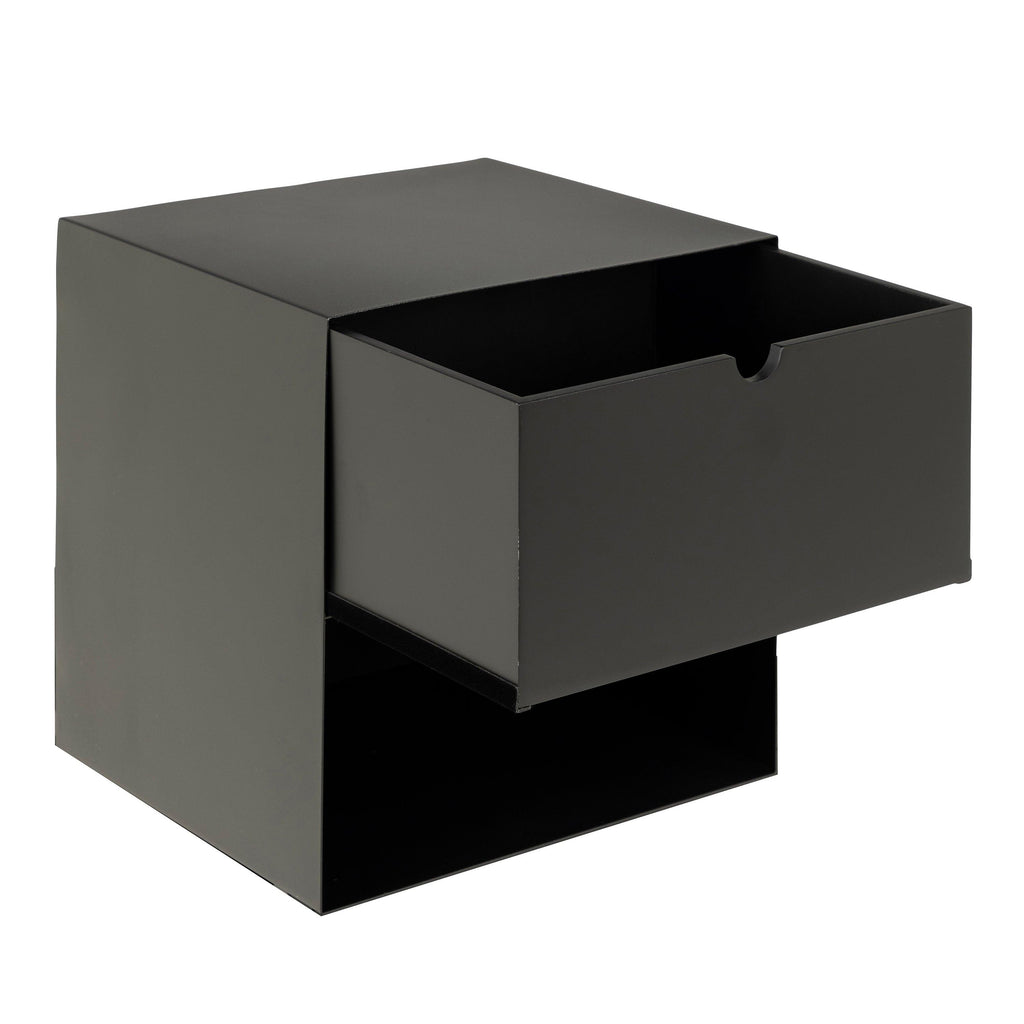 Joliet 1 Drawer Wallmounted Bedside Table in Matt Black - image 6