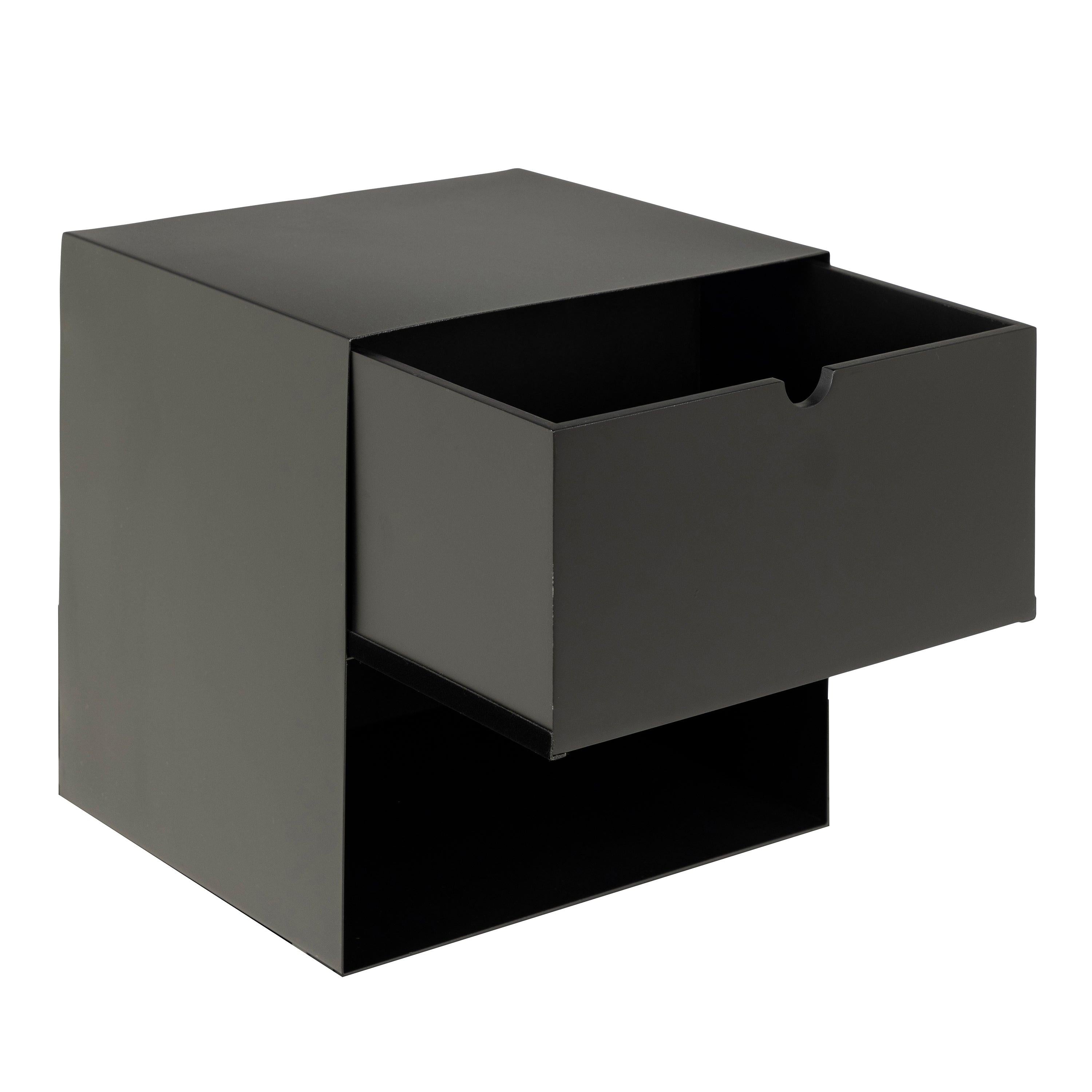 Joliet 1 Drawer Wallmounted Bedside Table in Matt Black - image 6