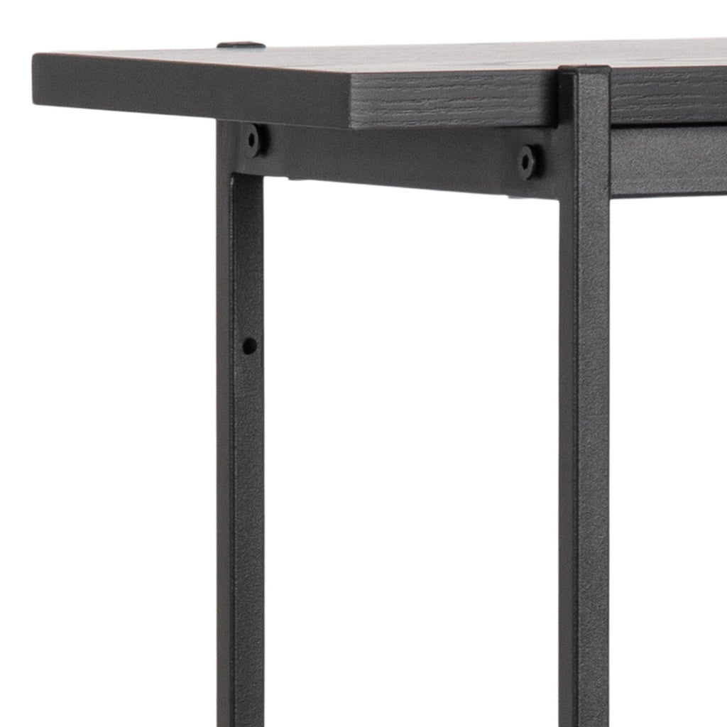 Angus Small Bookcase with 2 Sliding Doors in Black - image 10
