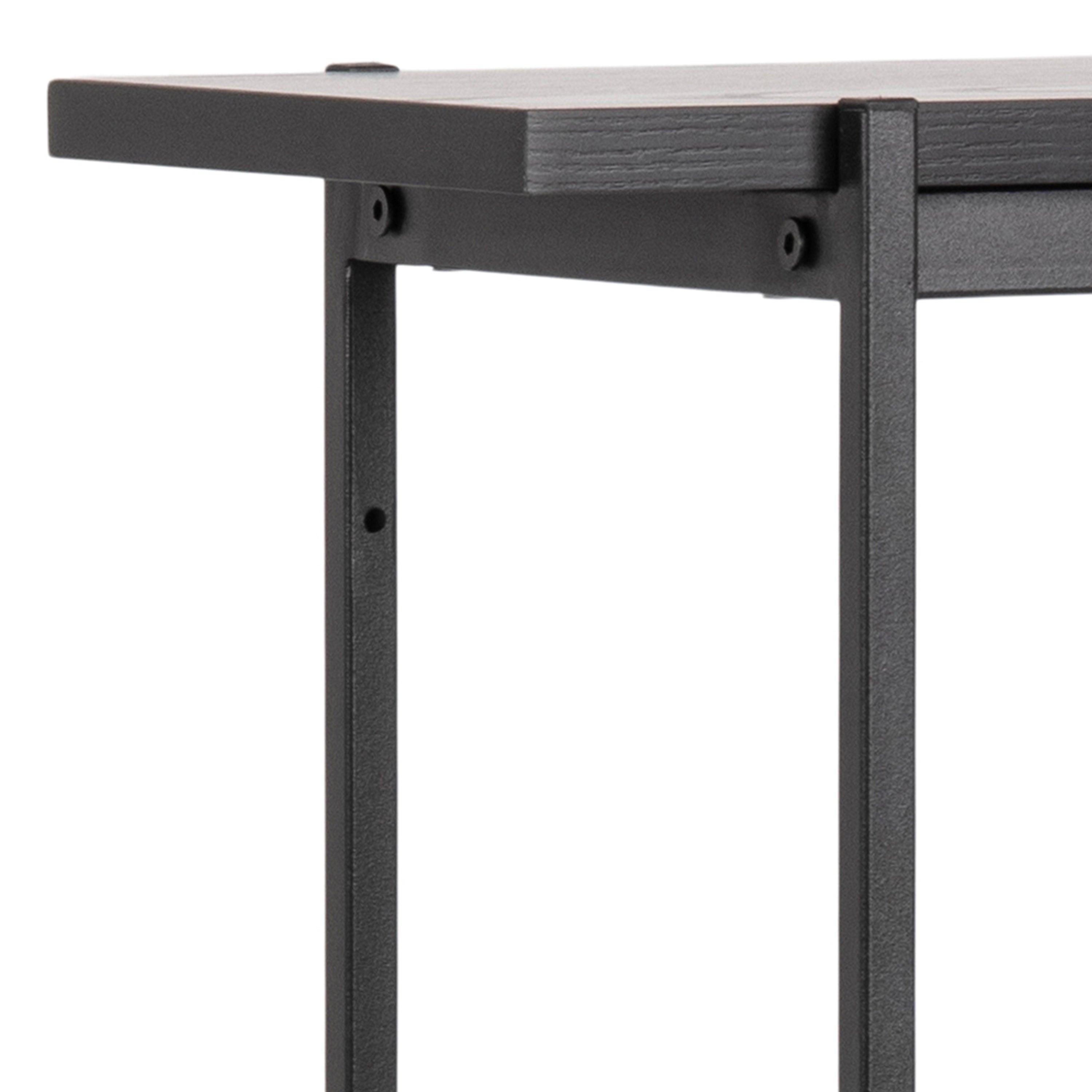 Angus Small Bookcase with 2 Sliding Doors in Black - image 10