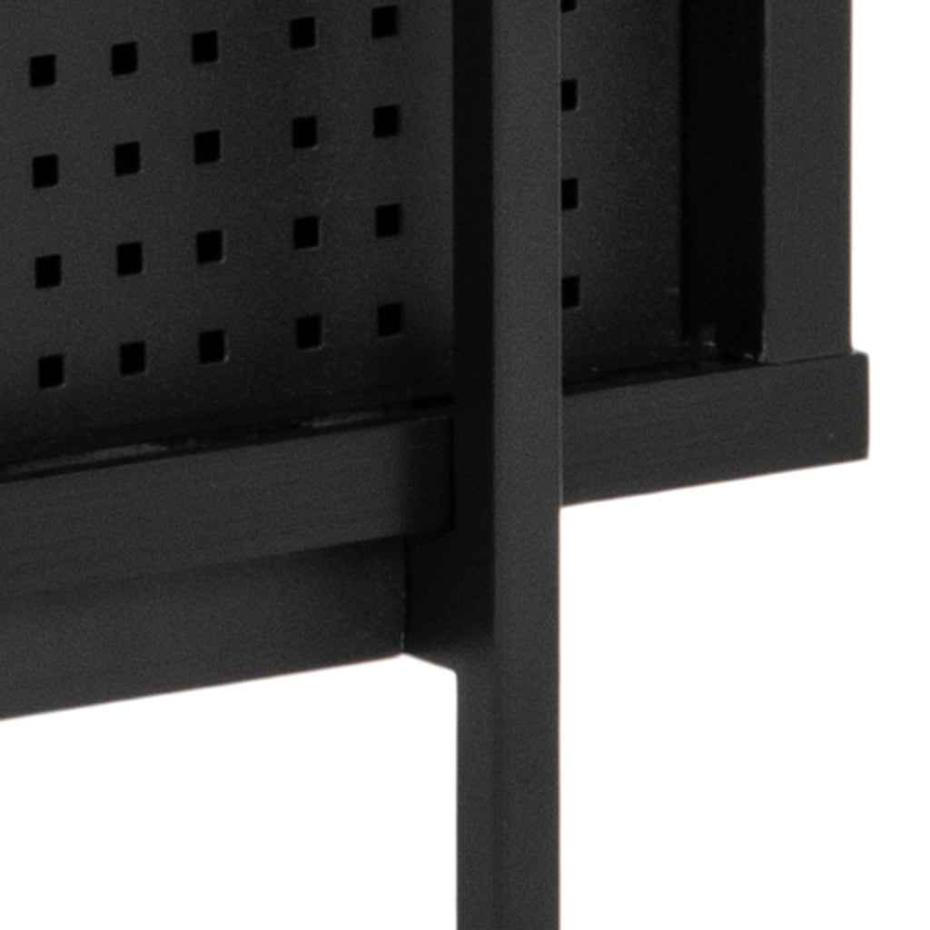 Angus Small Bookcase with 2 Sliding Doors in Black - image 12