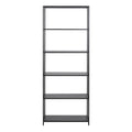 Newcastle Tall Bookcase with 5 Shelves in Matt Black - image 2