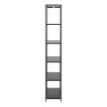Newcastle Tall Bookcase with 5 Shelves in Matt Black - image 3
