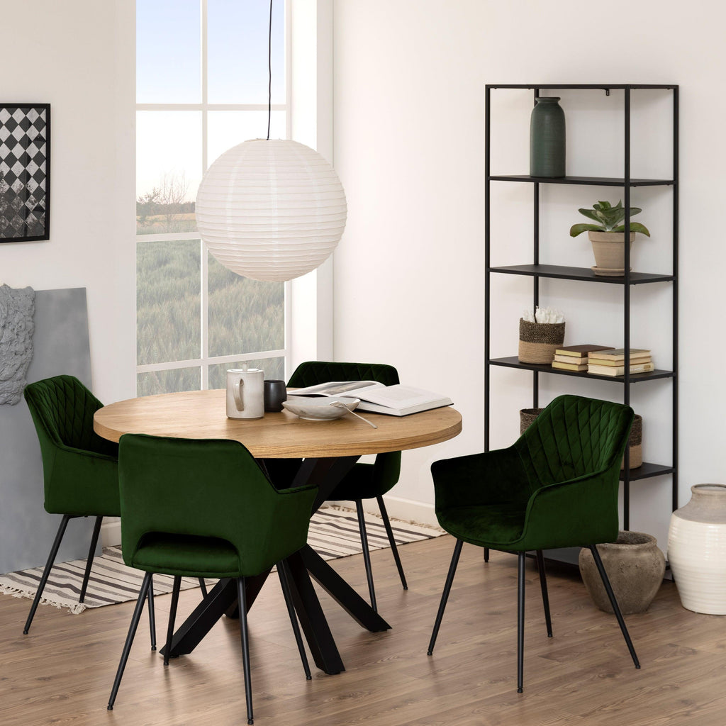 Newcastle Tall Bookcase with 5 Shelves in Matt Black - image 5