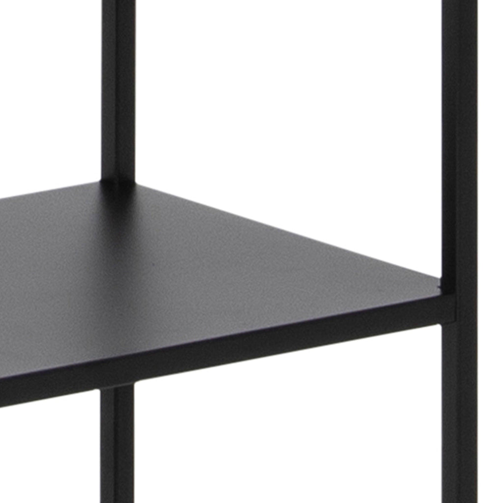 Newcastle Tall Bookcase with 5 Shelves in Matt Black - image 8