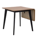 Roxby Extending Dining Table 120x80cm in Oak & Black - image 3
