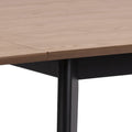 Roxby Extending Dining Table 120x80cm in Oak & Black includes 2 Roxby Dining Chairs in Black and Oak - image 5