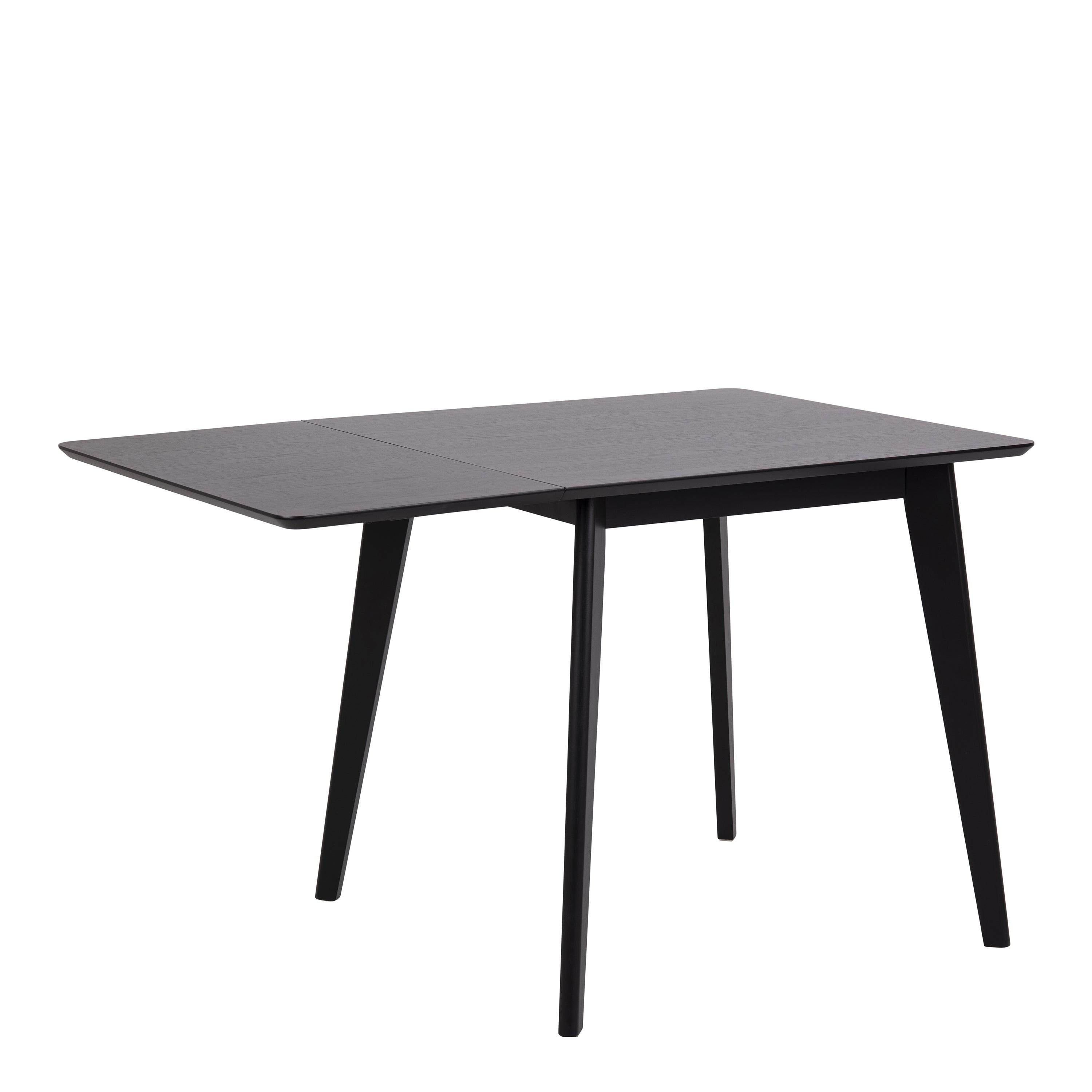 Roxby Extending Dining Table 120x80cm in Black - image 4