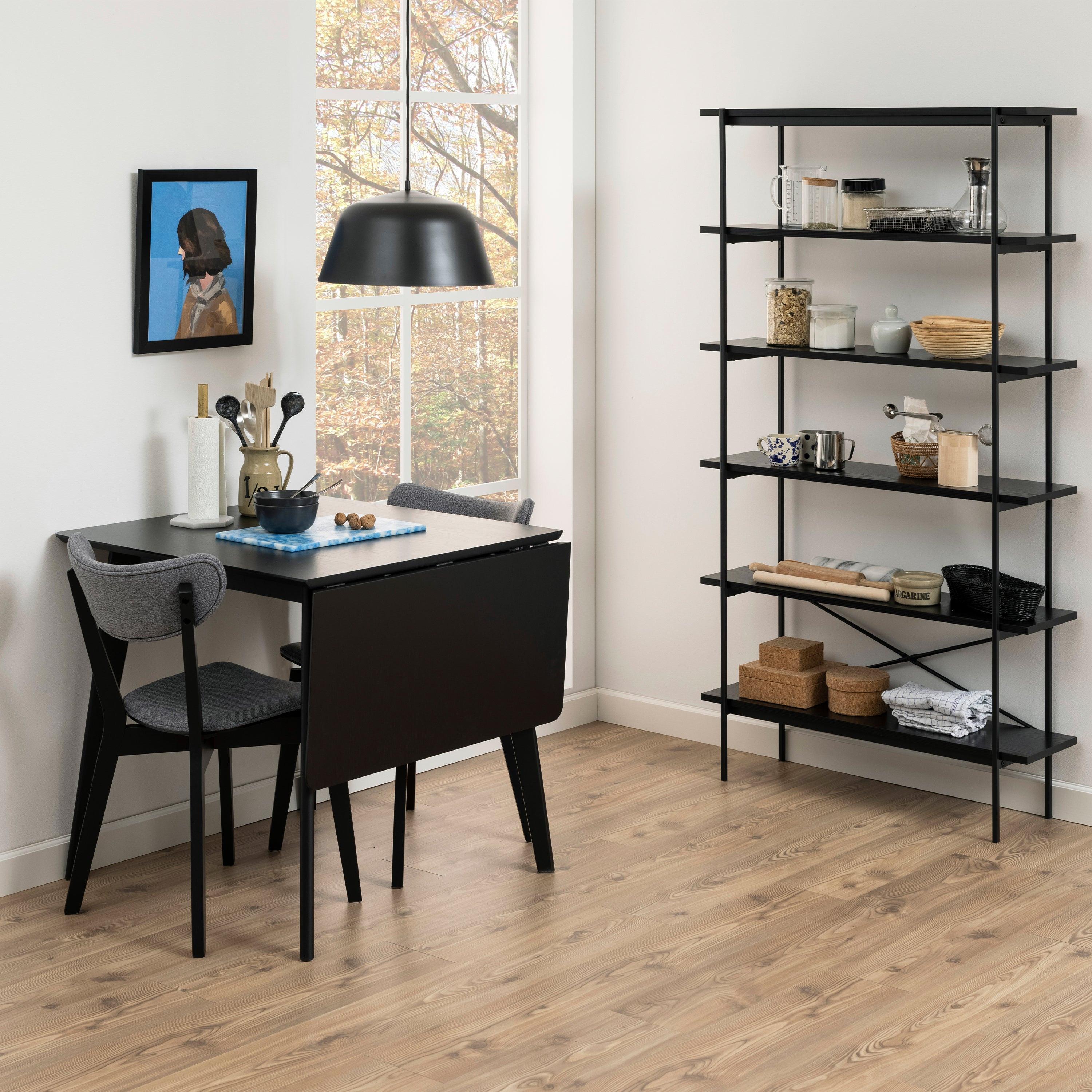 Roxby Extending Dining Table 120x80cm in Black - image 6