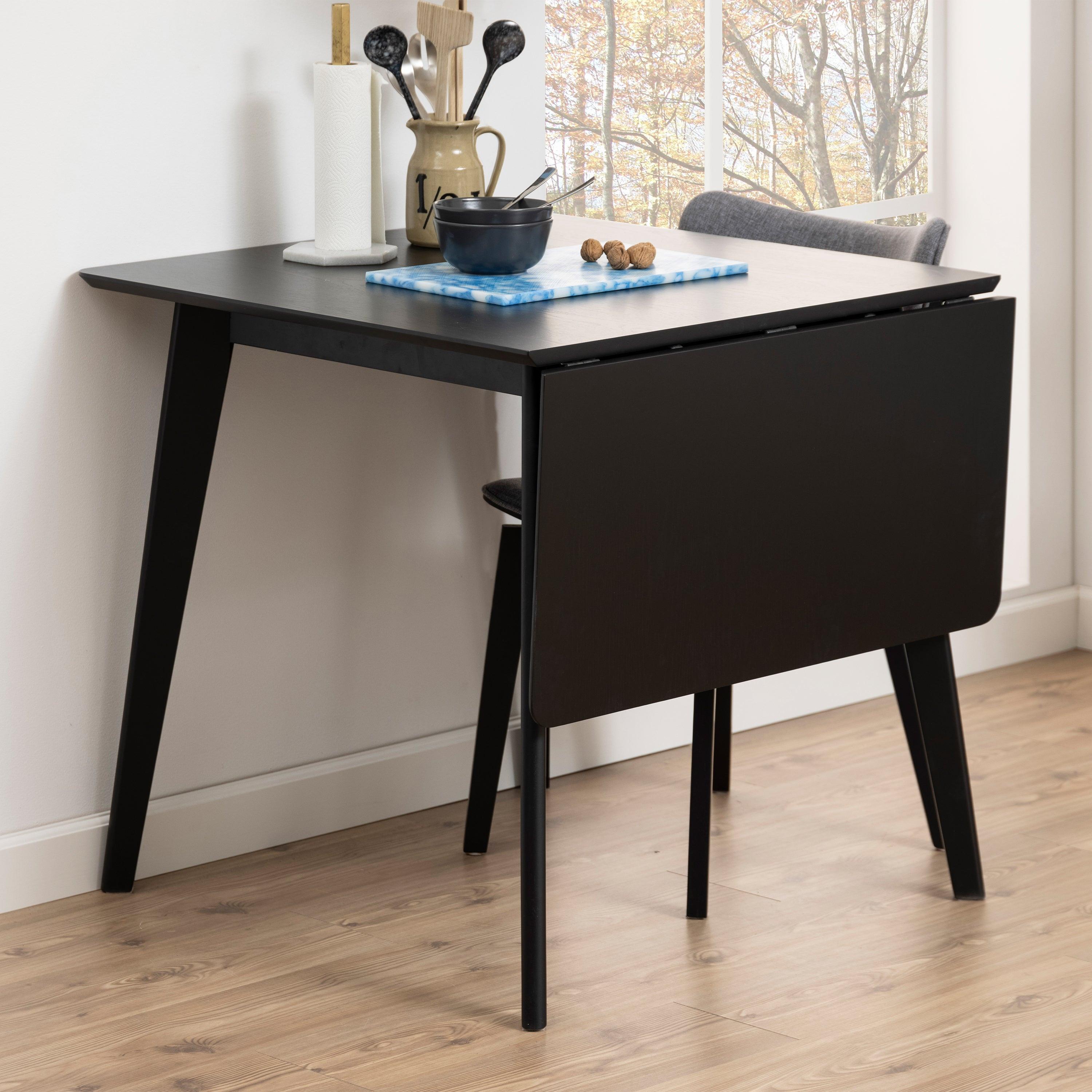 Roxby Extending Dining Table 120x80cm in Black - image 7