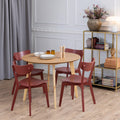Roxby Round Dining Table in Oak 105cm - image 3